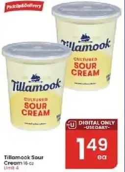 Albertsons Tillamook Sour Cream offer