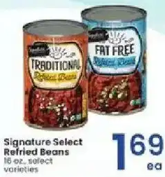 Albertsons Signature Select Refried Beans offer