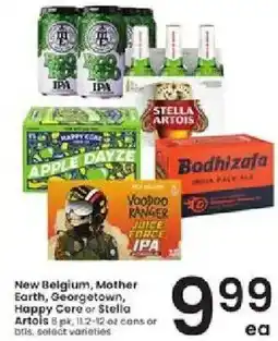Albertsons New Belgium, Mother Earth, Georgetown, Happy Core or Stella Artois offer