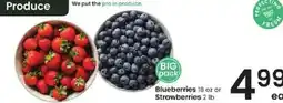 Albertsons Blueberries or Strawberries offer