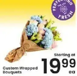 Albertsons Custom Wrapped Bouquets offer