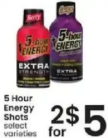 Albertsons 5 Hour Energy Shots offer