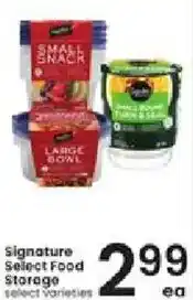 Albertsons Signature Select Food Storage offer