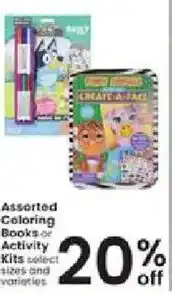 Albertsons Assorted Coloring Books or Activity Kits offer