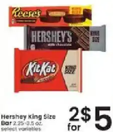 Albertsons Hershey King Size Bar offer