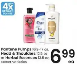 Albertsons Pantene Pumps, Head & Shoulders or Herbal Essences offer