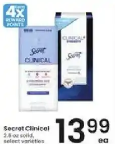 Albertsons Secret Clinical offer