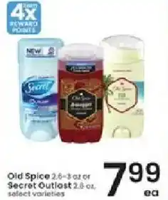 Albertsons Old Spice or Secret Outlost offer