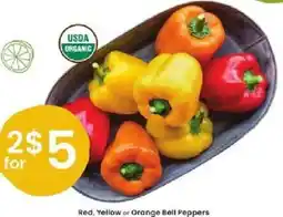 Albertsons Red, Yellow or Orange Bell for Peppers offer