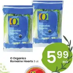 Albertsons O Organics Romaine Hearts offer
