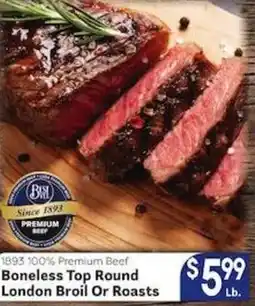 Caledonia Marketplace Boneless Top Round London Broil Or Roasts offer