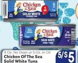 Caledonia Marketplace Chicken Of The Sea Solid White Tuna offer