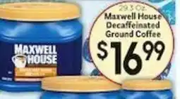 Caledonia Marketplace Maxwell House Decaffeinated Ground Coffee offer
