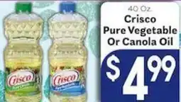 Caledonia Marketplace Crisco Pure Vegetable Or Canola Oil offer