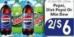 Caledonia Marketplace Pepsi, Diet Pepsi Or Mtn Dew offer