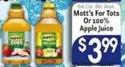 Caledonia Marketplace Mott's For Tots Or 100% Apple Juice offer