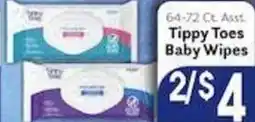 Caledonia Marketplace Tippy Toes Baby Wipes offer