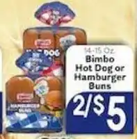 Caledonia Marketplace Bimbo Hot Dog or Hamburger Buns offer