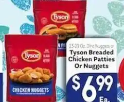 Caledonia Marketplace Tyson Breaded Chicken Patties Or Nuggets offer
