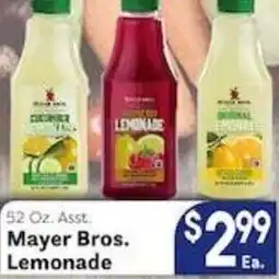 Caledonia Marketplace Mayer Bros. Lemonade offer