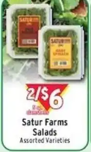 Met Foodmarkets Satur Farms Salads offer