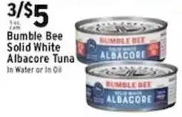 Met Foodmarkets Bumble Bee Solid White Albacore Tuna offer