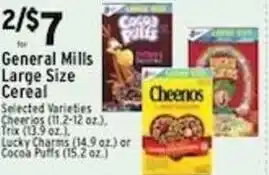Met Foodmarkets General Mills Large Size Cereal offer