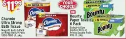 Met Foodmarkets Charmin Ultra Strong Bath Tissue or Bounty Paper Towels offer