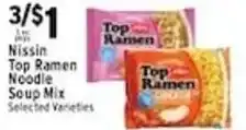 Met Foodmarkets Nissin Top Ramen Noodle Soup Mix offer