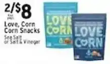 Met Foodmarkets Love, Corn Corn Snacks offer