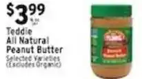 Met Foodmarkets Teddie All Natural Peanut Butter offer