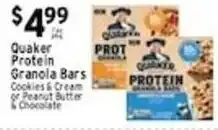 Met Foodmarkets Quaker Protein Granola Bars offer