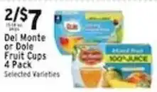 Met Foodmarkets Del Monte or Dole Fruit Cups offer