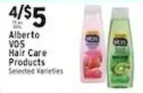 Met Foodmarkets Alberto Hair Care Products offer