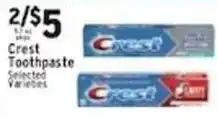 Met Foodmarkets Crest Toothpaste offer