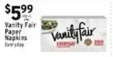 Met Foodmarkets Vanity Fair Paper Napkins offer