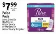 Met Foodmarkets Poise Pads offer