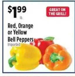 Pioneer Supermarkets Red, Orange or Yellow Bell Peppers offer