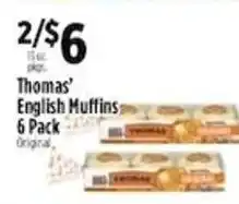 Pioneer Supermarkets Thomas' English Muffins offer