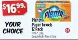 Pioneer Supermarkets Plenty Paper Towels offer