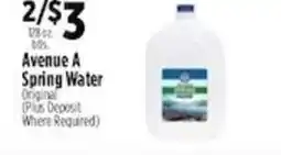 Pioneer Supermarkets Avenue A Spring Water offer