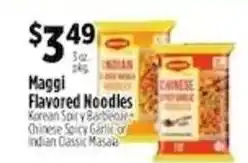 Pioneer Supermarkets Maggi Flavored Noodles offer