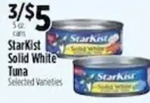 Pioneer Supermarkets Starkist Solid White Tuna offer
