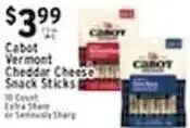 Met Foodmarkets Cabot Vermont Cheddar Cheese Snack Sticks offer