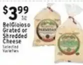 Met Foodmarkets BelGioioso Grated or Shredded Cheese offer