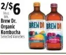 Pioneer Supermarkets Brew Dr. Organic Kombucha offer