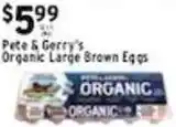 Met Foodmarkets Pete & Gerry's Organic Large Brown Eggs offer