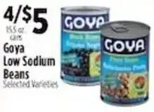 Pioneer Supermarkets Goya Low Sodium Beans offer