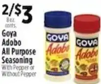 Pioneer Supermarkets Goya Adobo All Purpose Seasoning offer