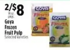 Pioneer Supermarkets Goya Frozen Fruit Pulp offer